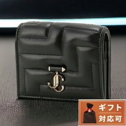 ジミーチュウ ブランド 二つ折り財布 レディース HANNE NBA BLACK LIGHT GOLD ハンネ アヴェニュー アベニュー ミニ財布 ブラック おしゃれ プレゼント ギフト