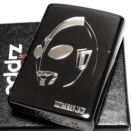 ZIPPO ライター ウルトラマンジャック 帰ってきたウルトラマン ジッポ アニメ イオンブラック 円谷プロ 銀差し 両面加工 黒 キャラクター メンズ かっこいい ギフト プレゼント