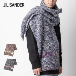 ジルサンダー JIL SANDER JSMT761026 MTY21618 スカーフ メンズ ファッション小物 ジャカードスカーフ マフラー カシミヤ ウール ストール カシミア おしゃれ 秋冬 防寒 ストライプ 200×42 マルチカラー
