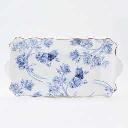 エインズレイ エリザベスローズブルー　サンドイッチトレイ