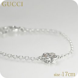グッチ ブレスレット レディース ブランド GUCCI ダブルG 17 ロゴ 770756 J8400 8106 シルバー アクセサリー