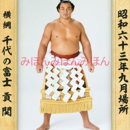 千代の富士貢関　優勝ミニ額 大相撲ミニ額 大相撲優勝額　昭和６３年９月場所 全勝 横綱 千代の富士貢関（２５回目の優勝） ※受注生産品のため、ご注文後はいかなる理由でも返品、返金はできません