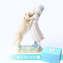 リヤドロ 待ってたよ！ フィギュア 人形 女性 女の子 犬 LLADRO リアドロ フィギュリン 01006903 インテリア雑貨 置物 オブジェ 送別会 誕生日 お中元 結婚祝い 結婚式 高級 父の日 母の日【スペシャルラッピング1100円(別売り)】 即日発送 ホワイトデー