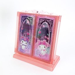 サンリオ マイメロディ・クロミ 3面スタンドミラー 鏡 メイク インテリア ピンク