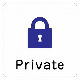 Private ピクトサイン ステッカー シール 塩ビ製 インテリア 施設 案内 注意 安全対策