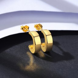 ピアス 両耳用 石なし シルバー925 イエローゴールド スタッド 石なし シンプル 上品 おしゃれ 可愛い かわいい カール ce20100701