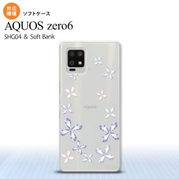 SHG04 SHG04 ZERO6 AQUOS zero6 スマホケース ソフトケース 花柄 カット 紫 メンズ レディース nk-zero6-tp077
