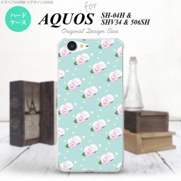 【506SH】【スマホケース/スマホカバー】【アクオス Xx3】506SH スマホケース AQUOS Xx3 506SH カバー アクオス Xx3 花柄・バラ（H） 水色 nk-506sh-261【メール便送料無料】
