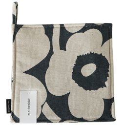 マリメッコ Marimekko ポットホルダー Pieni UNIKKO ウニッコ 鍋敷き ダークグリーン×ホワイト 070475 681 北欧雑貨 北欧デザイン キッチンアイテム marimekko kitchenネコポス 送別会 誕生日 お中元 結婚祝い 結婚式 高級 父の日 母の日 ホワイトデー