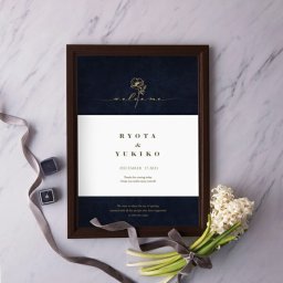 グラフィック ウェルカムボード（レジェンダ ネイビー）結婚式 ギフト お祝い 披露宴 ウェディング ウェルカムスペース 