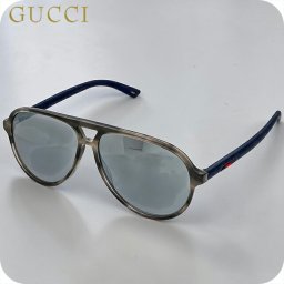 グッチ サングラス メンズ ブランド GUCCI ITALY GG0423S 010 グレー/ブルー