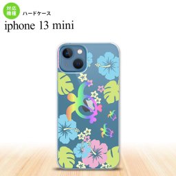 iPhone13mini iPhone13 mini ケース ハードケース ホヌ ハイビスカス クリア  nk-i13m-686