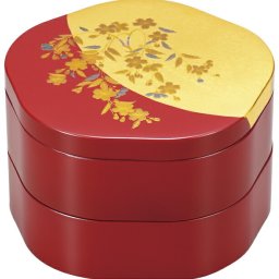 【送料無料】 山中漆器 さくら 5.0花重（金沢箔 工芸品 重箱 漆器 蒔絵 御祝 日本製 ギフト 海外発送可 縁起 さくらシリーズ お中元）なごみや本舗