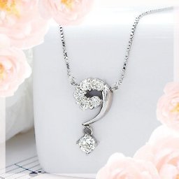 K18YG/PG/WG【0.3ct】ダイヤモンドペンダントネックレス『Melodie』 [SIクラス F～Dカラー 無色透明 GOOD～VERYGOOD] ハートアンドキューピット 揺れて奏でるスウィングダイヤ 音符 スウィング 18金【送料無料】     LPN-318B