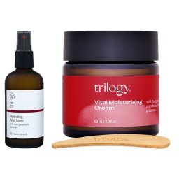 トリロジー ベーシックケア 2点セット/ハイドレイティング ミストトーナー 100ml  ＋ バイタル モイスチュアライジング クリーム 60g    |  Trilogy  スキンケアコフレ 美容グッズ コスメ化粧品 誕生日 クリスマス ホワイトデー 結婚記念日 ウエディングギフト 母の日 送別会