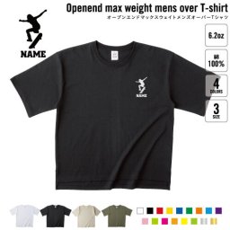 オーリー  名入れオーバーサイズTシャツ ビッグシルエット ゆったり イージーフィット ワイドフィット メンズ サイジング    スケボー スケートボード ollie