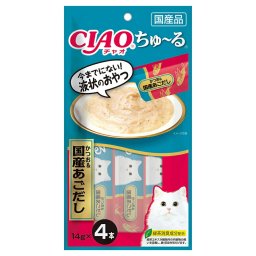 チャオ CIAO ちゅ～る かつお＆国産あごだし ちゅーる いなば 猫 おやつ 国産
