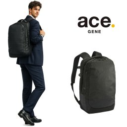 ace.GENE リュック 大容量 ラグレンティスX ビジネスリュック 23-27L 通勤 ビジネス 普段使い 男女兼用 メンズ レディース ギフト プレゼント ブラック 20052