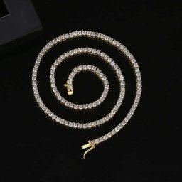 ブレスレット キュービックジルコニア ホワイト 真鍮 イエローゴールド シルバー おしゃれ テニスブレスレット 3mm×17cm 3mm×19cm 3mm×21cm b19061797