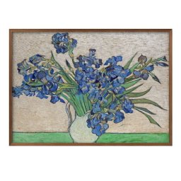 フィンセント ファン ゴッホ 白い花瓶のアイリス A3 サイズ ポスター アート おしゃれ 絵画 インテリア 北欧 イラスト マット紙 艶消し アートパネル 額 フレーム デザイン 壁掛け ギフト 新築祝い ディスプレイ 引越し祝い　新生活　空間デザイン 