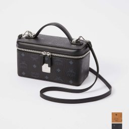 エムシーエム MCM MYZ8AVI01 ショルダーバッグ レディース バッグ ヴィセトス オリジナル ロックスター ヴァニティケース クロスボディ 旅行 バニティハンド 2way ユニセックス ギフト プレゼント ブラック コニャック