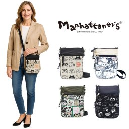【Manhattaner's】71-2470 ミニショルダーバッグ かばん ショルダー 斜め掛け バッグ マンハッタナーズ ブラック ベージュ レディース おしゃれ 可愛い かわいい 個性的 使いやすい 普段使い 日常使い 母の日