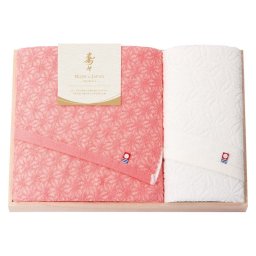 【ギフト対応無料】寿々~じゅじゅ~ 日本製 愛媛今治 木箱入バスタオル&フェイスタオル (12050) ※送料無料(北海道・沖縄は除く)