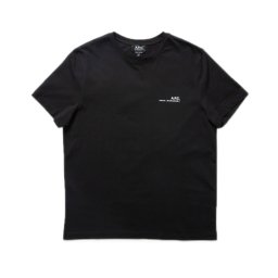 アーペーセー A.P.C. メンズ 半袖 Tシャツ トップス アパレル H26904 COFBT LZZ ITEM T-SHIRT BLACK ブラック S M L