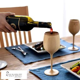 RIVERET ボルドー 竹製 赤ワイン ワイングラス 割れない コップ国産 日本製/おしゃれ プレゼント/ギフト おすすめ/