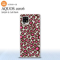 SHG04 SHG04 ZERO6 AQUOS zero6 スマホケース ソフトケース 豹柄 B 赤 クリア メンズ レディース nk-zero6-tp899