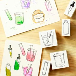 INK BIYORI スタンプ [化学系セット] はんこ ハンコ 万年筆インク インク沼