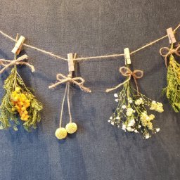 ☆ミモザのミニブーケガーランド☆【１月～３月限定】お花　花　生花　花束　フラワー　アレンジメント　ドライフラワー　プレゼント　ギフト　贈り物　お祝い　誕生日 母の日　父の日　結婚祝い　出産祝い　バレンタインデー　ホワイトデー　記念日　敬老の日　結婚記念日 彼氏　彼女　送別　退職　入学　卒業　開店祝い　周年祝い