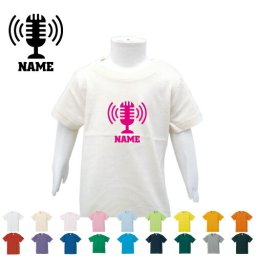「放送部」名入れTシャツ/ベビー服、キッズ服、お名前、子供服、キッズウェア、こども服、入園、入学、新学期、幼稚園、保育園、小学校、夏服【ネコポス発送可】【cf_bst】ニュース アナウンス アナウンサー