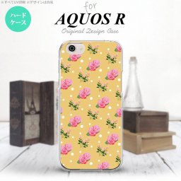 【SH03J】【スマホケース/スマホカバー】【アクオス R】SH03J スマホケース AQUOS R SH-03J カバー アクオス R 花柄・バラ 黄(B) nk-sh03j-243【メール便送料無料】