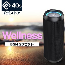 【ウェルネス BGM】SDカード付 スピーカー セット 高音質 Bluetoothスピーカー 防水 健康 癒やし カフェ 音楽 ボサノバ ボッサ ジャズ スタバ cafe bossa サウンド 音源 sd cd ギフト プレゼント 誕生日 CW1L CW1M CW1LC della forties 40s  スピーカー【送料無料】