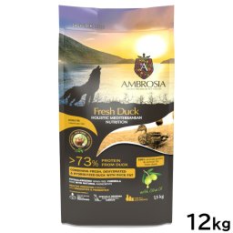 アンブロシア AMBROSIA ドッグフード HMN ダック 12kg 無添加 穀物不使用 グレインフリー 地中海食