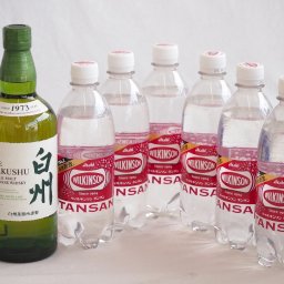 家飲みを、バーカウンターへ ハイボールウイスキー7本セット(ウィルキンソン炭酸 白州 43度) 500ml×6本 700ml×1本