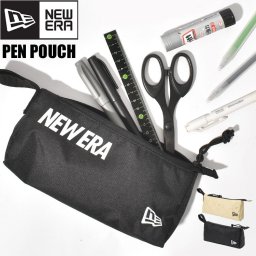 ニューエラ ペンケース NEWERA 筆箱 ペンポーチ 小物入れ コンパクト 文房具 筆入れ メンズ シンプル ブランド 14524564 14393666 14393667 かっこいい レディース ソフトペンケース 頑丈 丈夫 ステーショナリー 正規品 黒 ブラック 筆記用具 ミニポーチ 人気 ベージュ 軽量