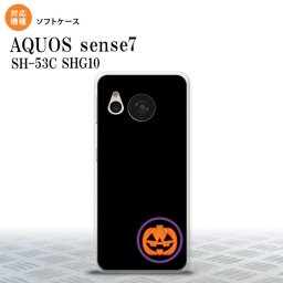 sense7 sense7 スマホケース 背面ケースソフトケース ハロウィン カボチャポイント 黒 2022年 11月発売 nk-sens7-tp412