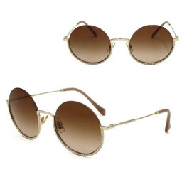 ミュウミュウ サングラス MIU MIU 0MU69US ZVN1Z1 52 サングラス ノーズパッド ゴールド ブラウングラデーション レディース