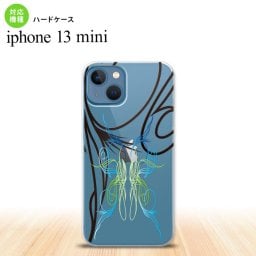 iPhone13mini iPhone13 mini ケース ハードケース ピンスト 線 ブルー グリーン  nk-i13m-1232