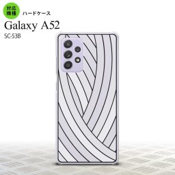 SC-53B Galaxy A52 背面ケース カバー ステンドグラス風 おしゃれ 帯 ホワイト ステンドグラス風 かわいい おしゃれ 背面ケース nk-sc53b-sg48