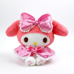 サンリオ マイメロディ Ｍ ガーリーケープ ぬいぐるみ インテリア ピンク