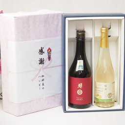 冬の贈り物お歳暮 感謝の贈り物ボックス 清涼感ある南部美人と国産ワインセット(信州シャインマスカット＆ナイアガラ スパークリングワインやや甘口(長野県)500ml日本酒南部美人特別純米 (岩手県)720ml