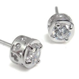 唐草・アラベスク・ピアス・シンプルピアス・ダイヤモンド・K10