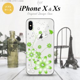 【iPhoneX】【スマホケース/スマホカバー】【アイフォンX】iPhoneX スマホケース カバー アイフォンX 花柄・ガーベラ 緑 nk-ipx-tp803【メール便送料無料】