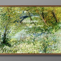 フィンセント ファン ゴッホ River Bank in Springtime A3 サイズ ポスター アート おしゃれ 絵画 インテリア 北欧 イラスト マット紙 艶消し アートパネル 額 フレーム デザイン 壁掛け ギフト 新築祝い ディスプレイ 引越し祝い　新生活　空間デザイン 