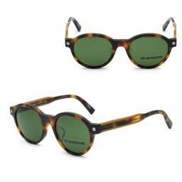 ゼニア サングラス ZEGNA EZ0100-F/S 52F 52 Ermenegildo Zegna エルメネジルド・ゼニア アジアンフィット UVカット メンズ ハバナ キャメル グリーン