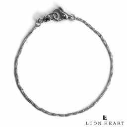 ライオンハート LHクラスプ ブレスレット ツイストベネチアン シルバー925 チェーン ベネチアンチェーン チェーンブレスレット メンズ ブランド LION HEART