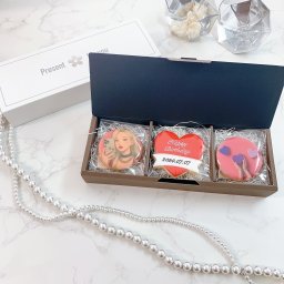 セレブレイト・クッキーBOX（ダブルメッセージクッキー＋プリントクッキー2枚）【選べる9色】【アイシングクッキー】【ギフトボックス】